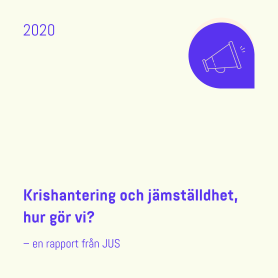 Omslag: Krishantering och jämställdhet