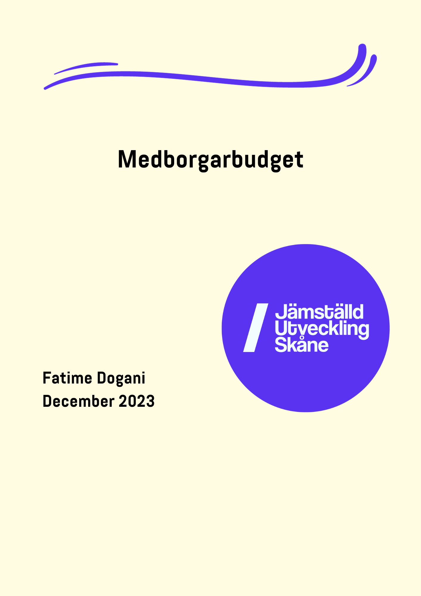 Omslag: En analys – Medborgarbudget